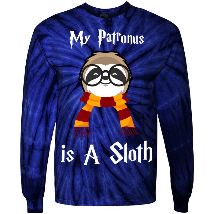 My Patronus Is A Sloth Tie-Dye Long Sleeve Shirt