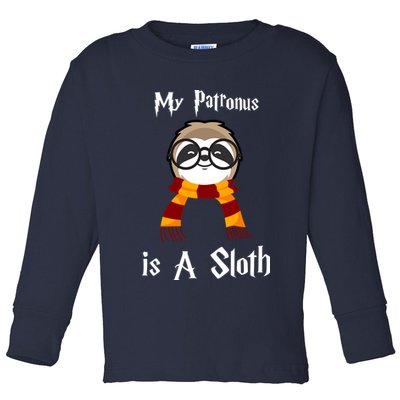 My Patronus Is A Sloth Toddler Long Sleeve Shirt