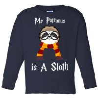 My Patronus Is A Sloth Toddler Long Sleeve Shirt