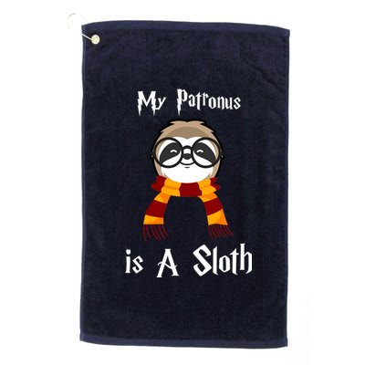 My Patronus Is A Sloth Platinum Collection Golf Towel