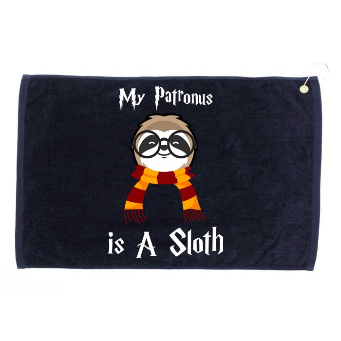 My Patronus Is A Sloth Grommeted Golf Towel