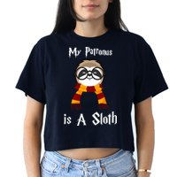 My Patronus Is A Sloth Crop Top