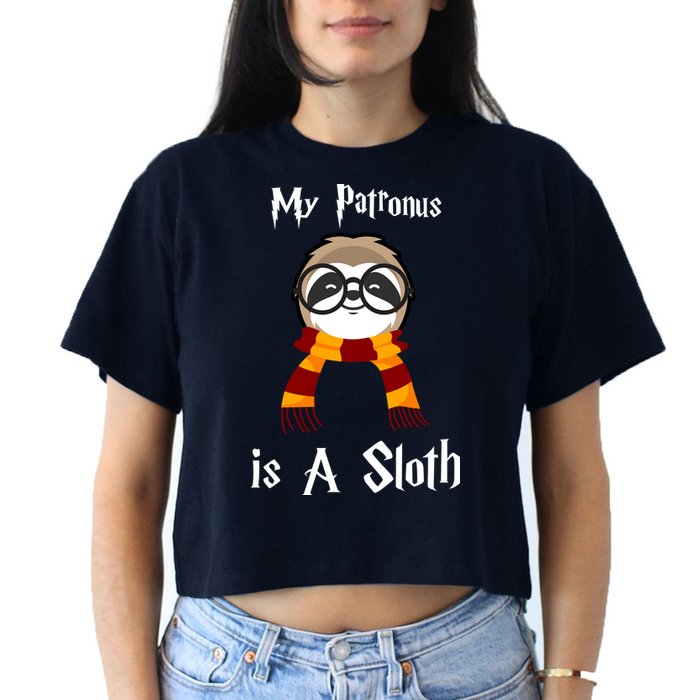 My Patronus Is A Sloth Crop Top