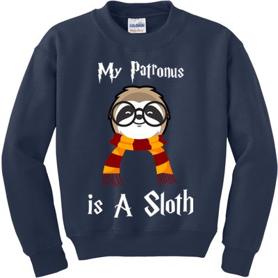 My Patronus Is A Sloth Kids Sweatshirt