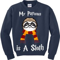 My Patronus Is A Sloth Kids Sweatshirt