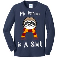 My Patronus Is A Sloth Kids Long Sleeve Shirt