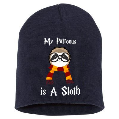 My Patronus Is A Sloth Short Acrylic Beanie