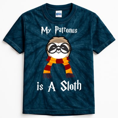 My Patronus Is A Sloth Kids Tie-Dye T-Shirt