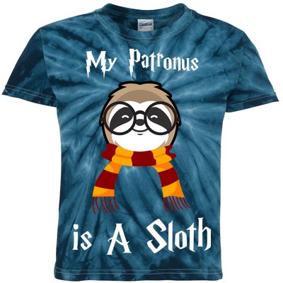 My Patronus Is A Sloth Kids Tie-Dye T-Shirt