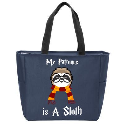 My Patronus Is A Sloth Zip Tote Bag