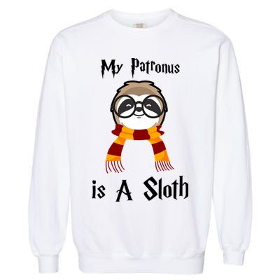My Patronus Is A Sloth Garment-Dyed Sweatshirt