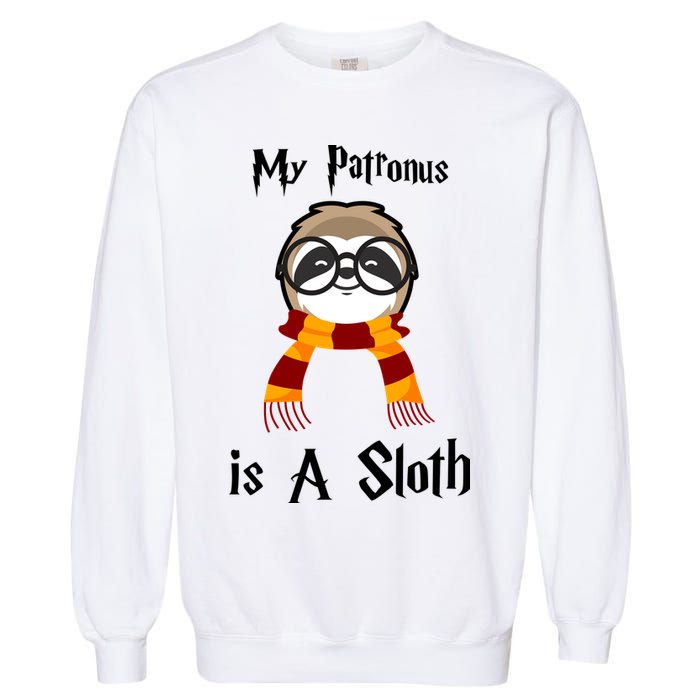 My Patronus Is A Sloth Garment-Dyed Sweatshirt