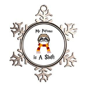 My Patronus Is A Sloth Metallic Star Ornament