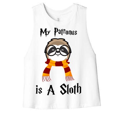 My Patronus Is A Sloth Women's Racerback Cropped Tank