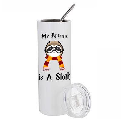 My Patronus Is A Sloth Stainless Steel Tumbler