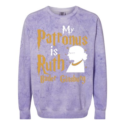 My Patronus Is Ruth Bader Ginsburg Colorblast Crewneck Sweatshirt