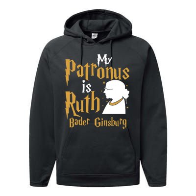 My Patronus Is Ruth Bader Ginsburg Performance Fleece Hoodie