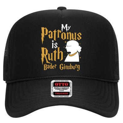 My Patronus Is Ruth Bader Ginsburg High Crown Mesh Back Trucker Hat