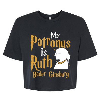 My Patronus Is Ruth Bader Ginsburg Bella+Canvas Jersey Crop Tee