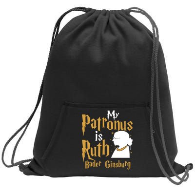 My Patronus Is Ruth Bader Ginsburg Sweatshirt Cinch Pack Bag