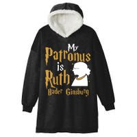 My Patronus Is Ruth Bader Ginsburg Hooded Wearable Blanket