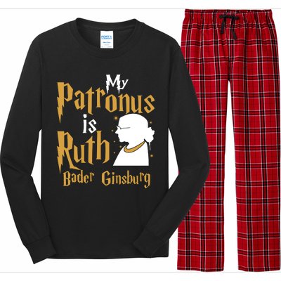 My Patronus Is Ruth Bader Ginsburg Long Sleeve Pajama Set