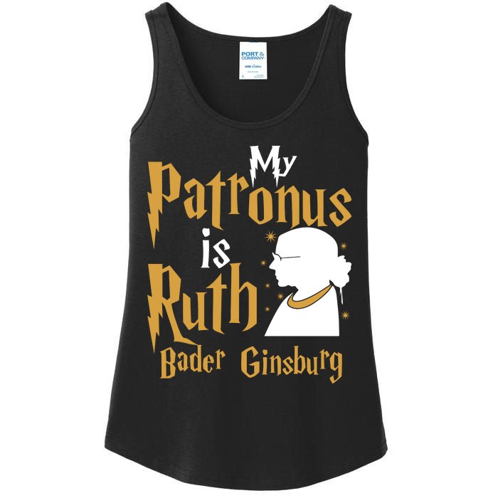 My Patronus Is Ruth Bader Ginsburg Ladies Essential Tank