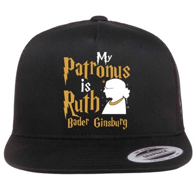 My Patronus Is Ruth Bader Ginsburg Flat Bill Trucker Hat