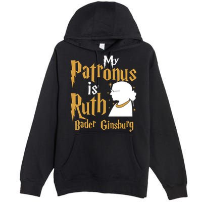 My Patronus Is Ruth Bader Ginsburg Premium Pullover Hoodie