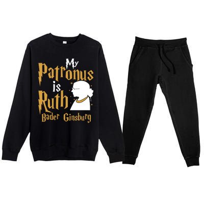 My Patronus Is Ruth Bader Ginsburg Premium Crewneck Sweatsuit Set