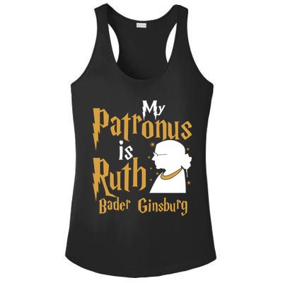 My Patronus Is Ruth Bader Ginsburg Ladies PosiCharge Competitor Racerback Tank