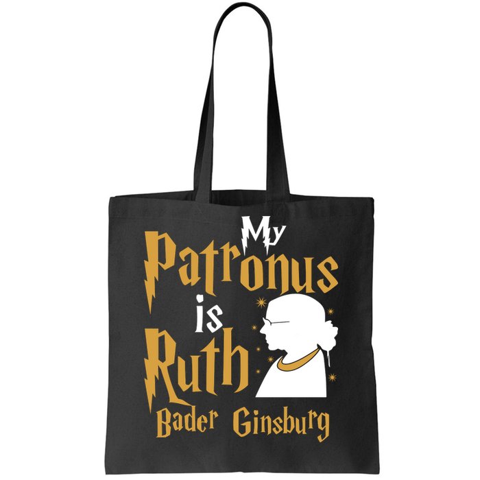 My Patronus Is Ruth Bader Ginsburg Tote Bag