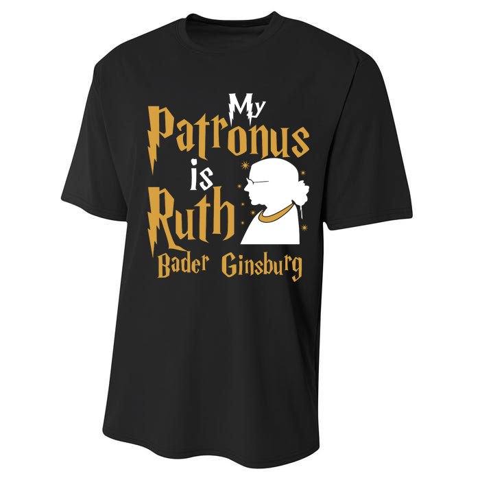 My Patronus Is Ruth Bader Ginsburg Performance Sprint T-Shirt