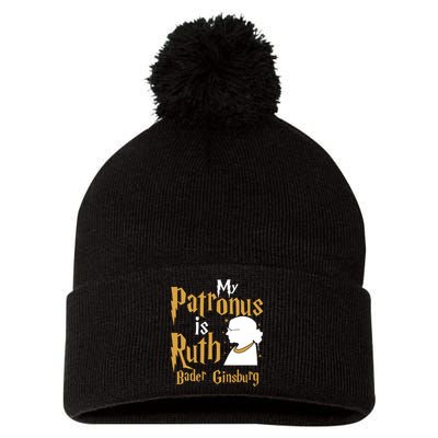 My Patronus Is Ruth Bader Ginsburg Pom Pom 12in Knit Beanie