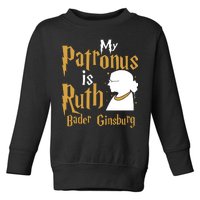 My Patronus Is Ruth Bader Ginsburg Toddler Sweatshirt