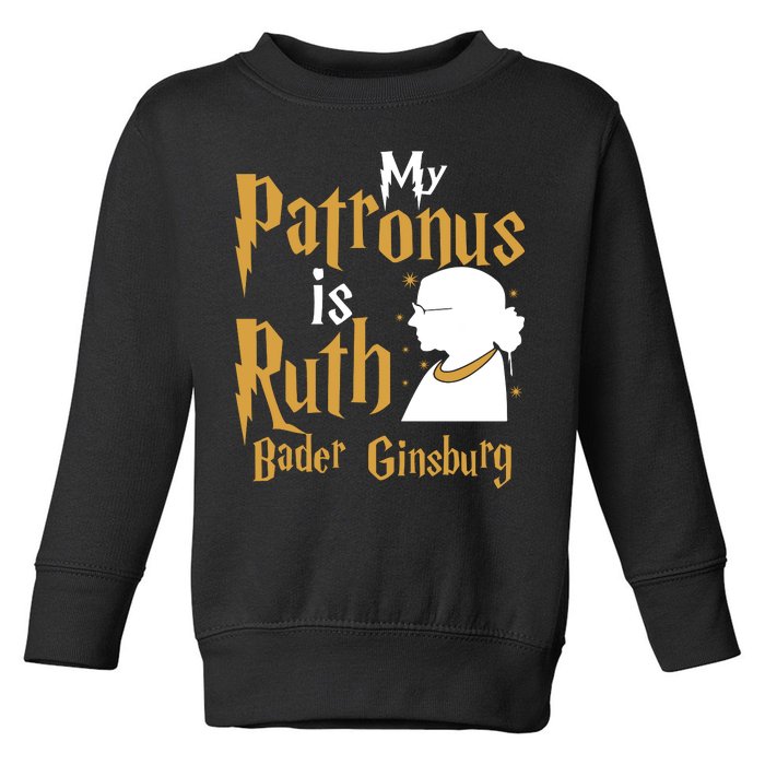 My Patronus Is Ruth Bader Ginsburg Toddler Sweatshirt