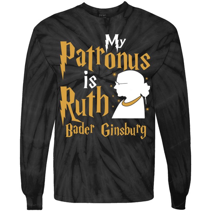 My Patronus Is Ruth Bader Ginsburg Tie-Dye Long Sleeve Shirt