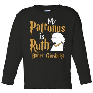 My Patronus Is Ruth Bader Ginsburg Toddler Long Sleeve Shirt