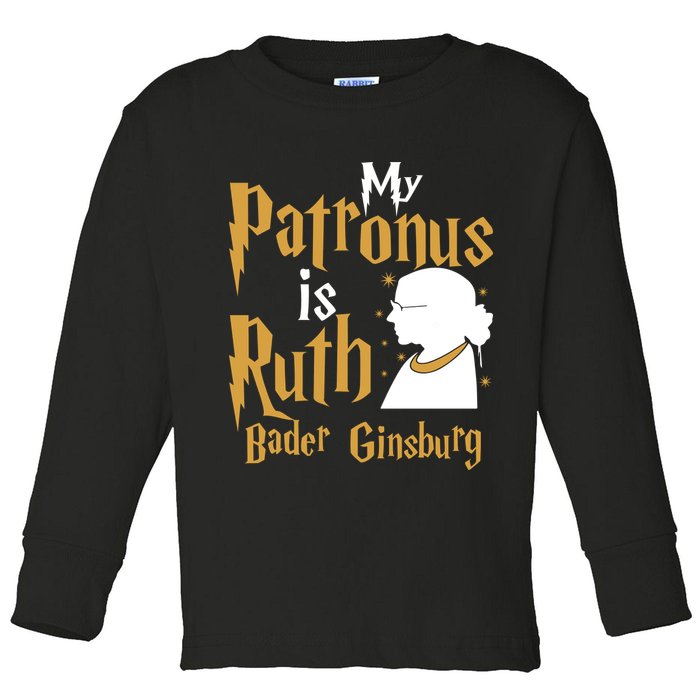 My Patronus Is Ruth Bader Ginsburg Toddler Long Sleeve Shirt