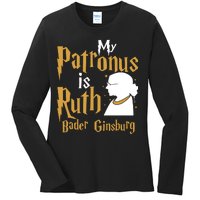 My Patronus Is Ruth Bader Ginsburg Ladies Long Sleeve Shirt