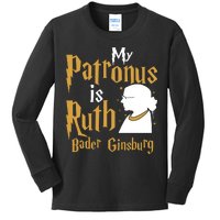 My Patronus Is Ruth Bader Ginsburg Kids Long Sleeve Shirt