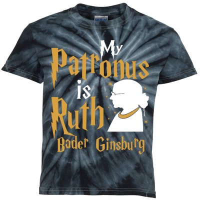 My Patronus Is Ruth Bader Ginsburg Kids Tie-Dye T-Shirt