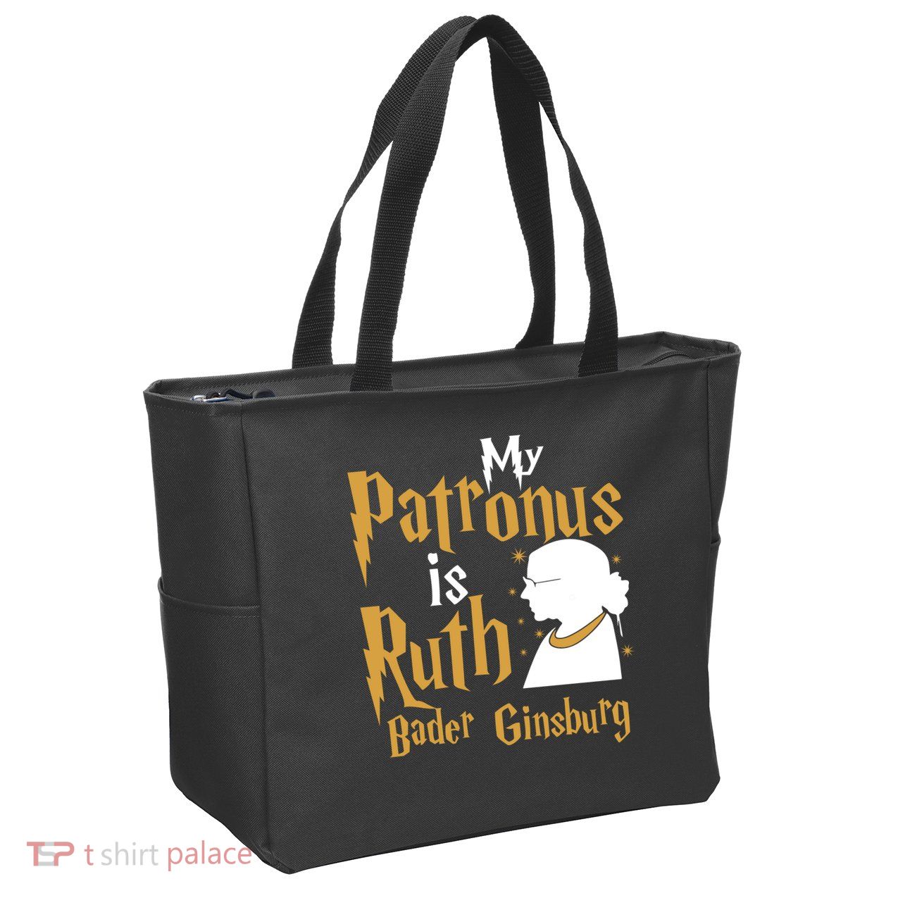 My Patronus Is Ruth Bader Ginsburg Zip Tote Bag