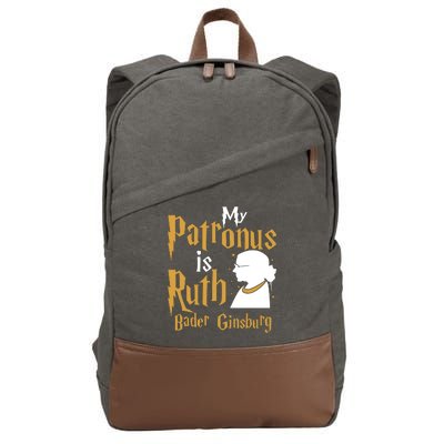 My Patronus Is Ruth Bader Ginsburg Cotton Canvas Backpack