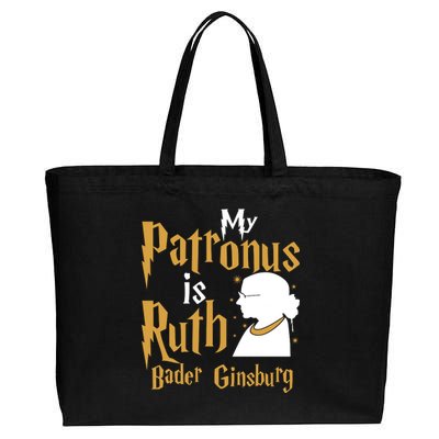 My Patronus Is Ruth Bader Ginsburg Cotton Canvas Jumbo Tote