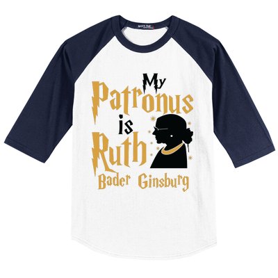 My Patronus Is Ruth Bader Ginsburg Baseball Sleeve Shirt