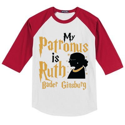 My Patronus Is Ruth Bader Ginsburg Kids Colorblock Raglan Jersey