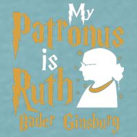 My Patronus Is Ruth Bader Ginsburg Sueded Cloud Jersey T-Shirt