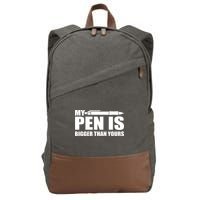 My Pen Is Bigger Then Yours Cotton Canvas Backpack