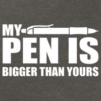 My Pen Is Bigger Then Yours Cotton Canvas Backpack